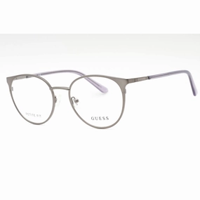 Guess Women's Eyeglasses - Matte Light Nickeltin Round Full Rim Frame | GU2913 011