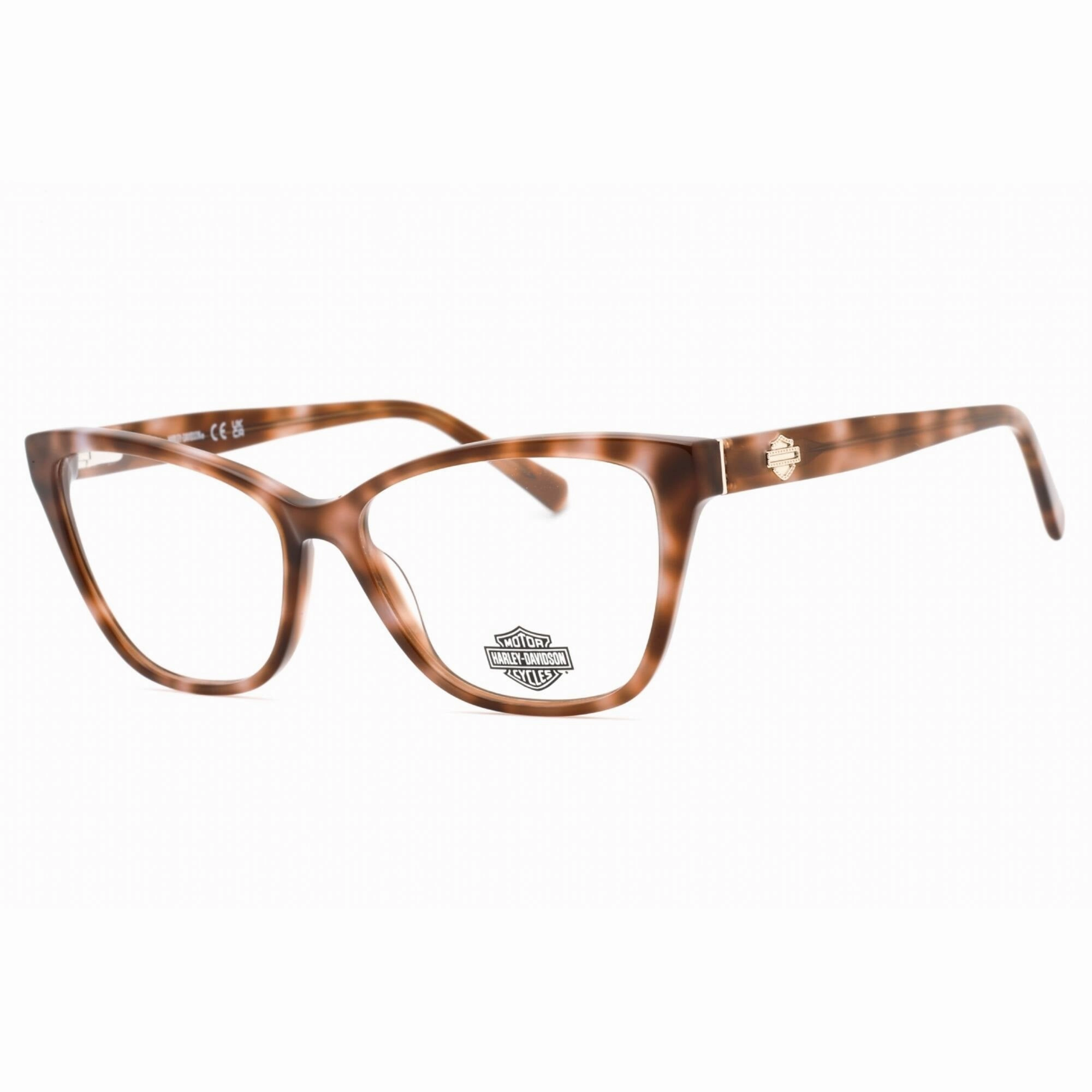Harley Davidson Women's Eyeglasses - Light Brown/Other Cat Eye Frame | HD0573 047