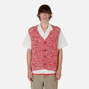 Haroun Crochet Vest Sumach Melange