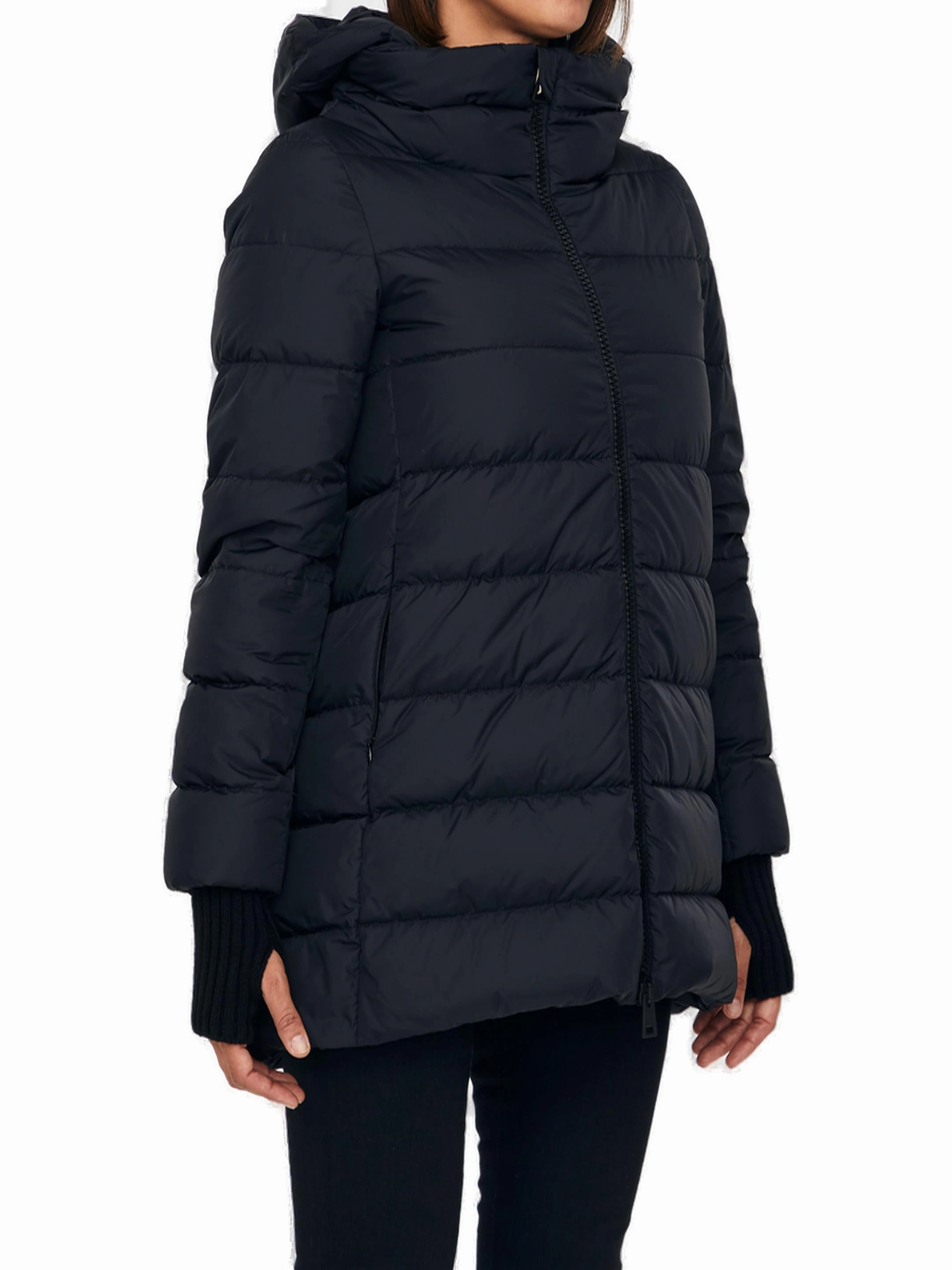 Herno Hooded Zip-Up Quilted Jacket