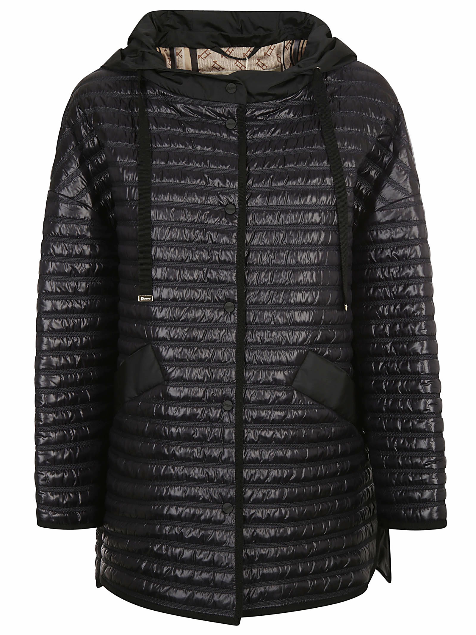 Herno Long-Sleeved Hooded Jacket