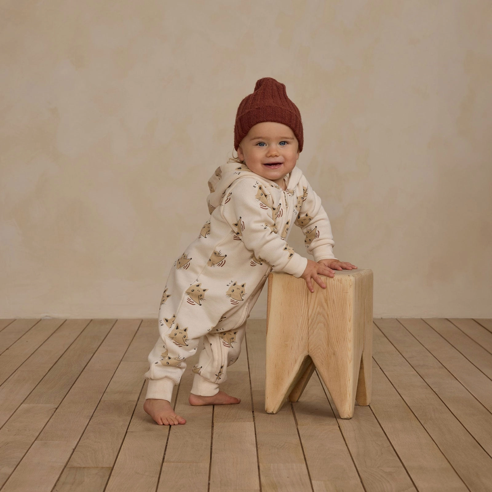 Hooded Jumpsuit - Coyote - Natural - FINAL SALE