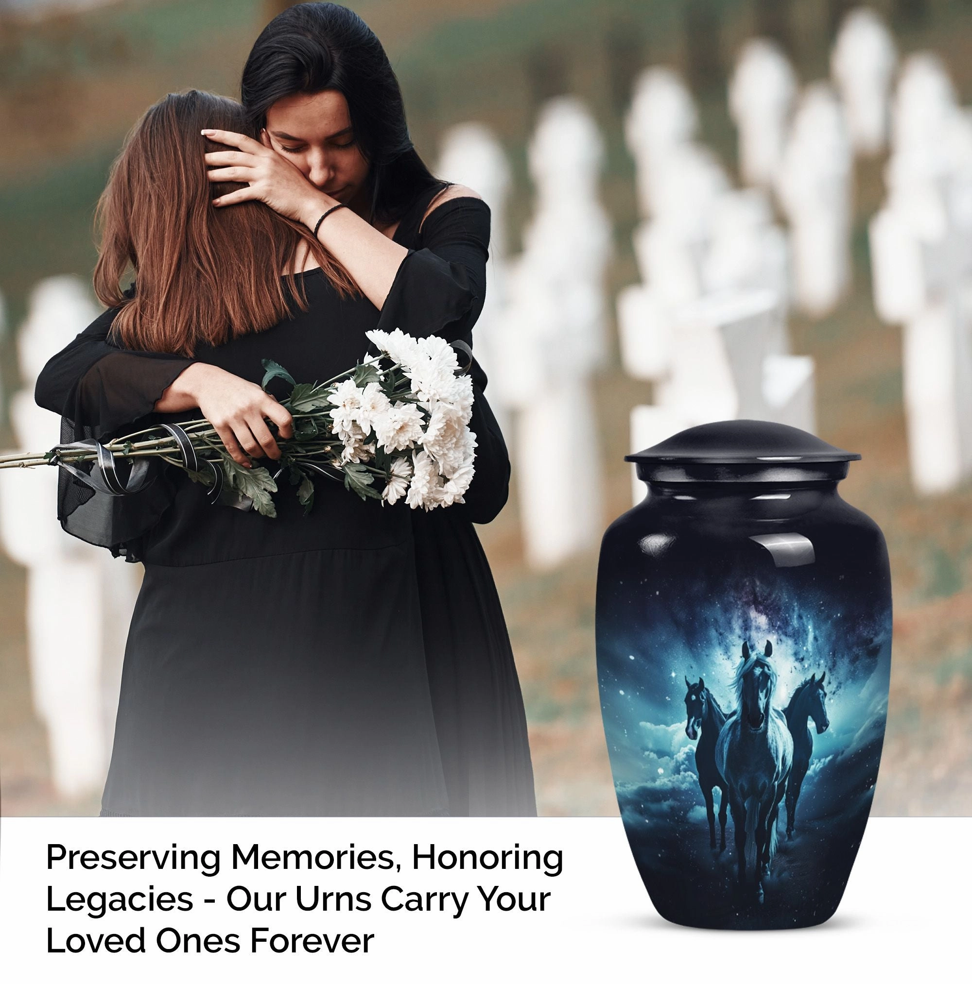 Horse  Adult Cremation Memorial for Final Resting Peace