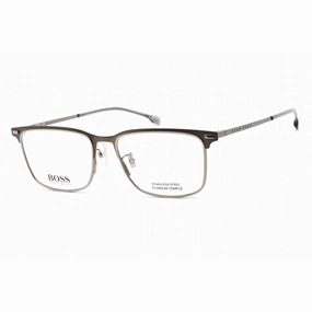 Hugo Boss Men's Eyeglasses - Matte Ruthenium Rectangular Frame | BOSS 1224/F 0R80 00