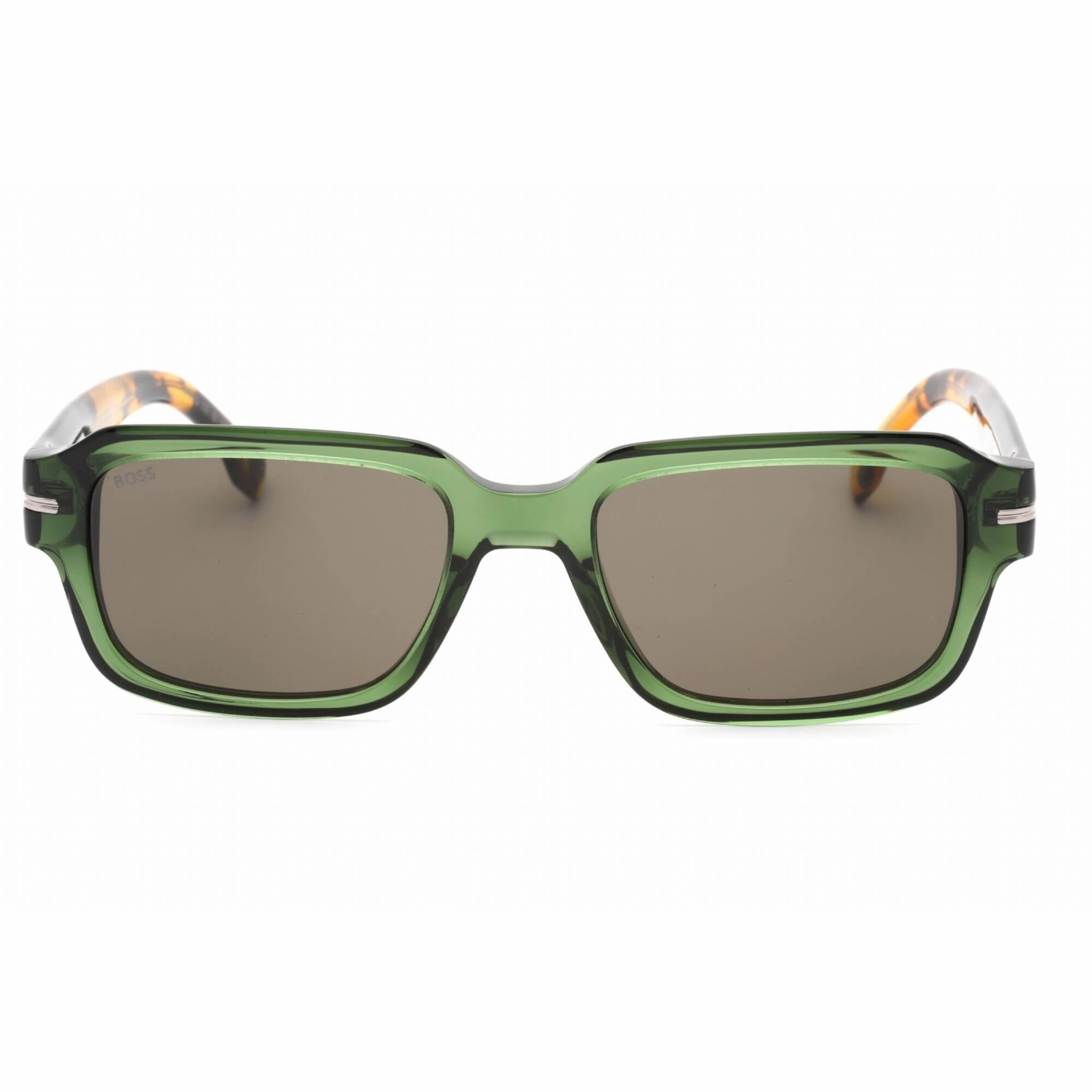 Hugo Boss Men's Sunglasses - Green Havana Plastic Rectangular | BOSS 1596/S 0XGW 2K