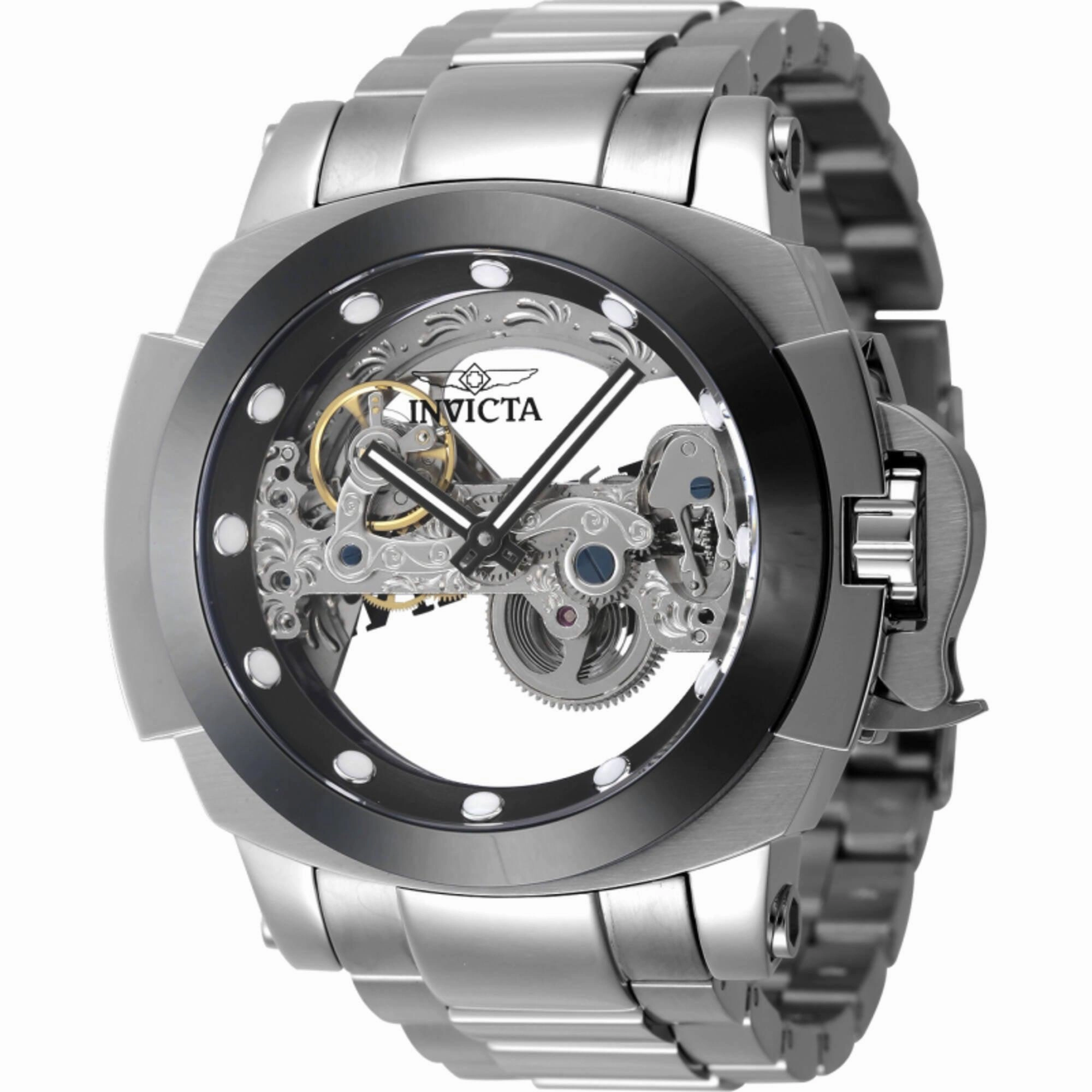 Invicta Men's Automatic Watch - Coalition Forces Black Ghost Bridge Dial | 45961