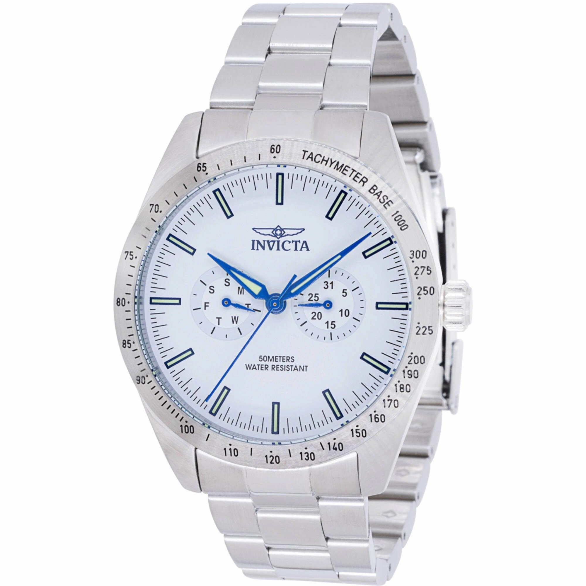 Invicta Men's Quartz Watch - Specialty White Dial Stainless Steel Bracelet | 45975