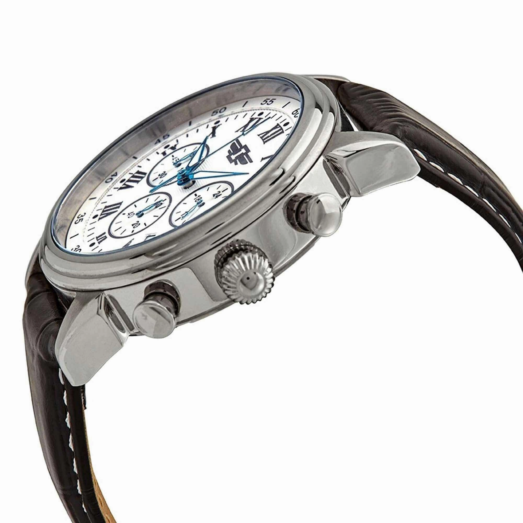 Invicta Men's Watch - I by Invicta White Dial Black Leather Strap | IBI-90242-002