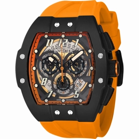 Invicta Men's Watch - JM Correa Quartz Chrono Orange Silicone Rubber Strap | 44415