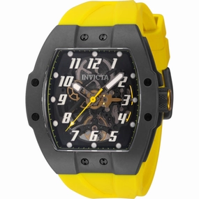 Invicta Men's Watch - JM Correa Transparent and Black Dial Silicone Strap | 44401