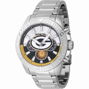 Invicta Men's Watch - NFL Green Bay Packers Green, Silver Tone Dial Bracelet | 47952