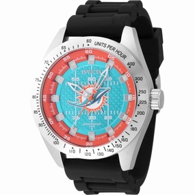 Invicta Men's Watch - NFL Miami Dolphins Light Blue and Orange Dial Quartz | 47861