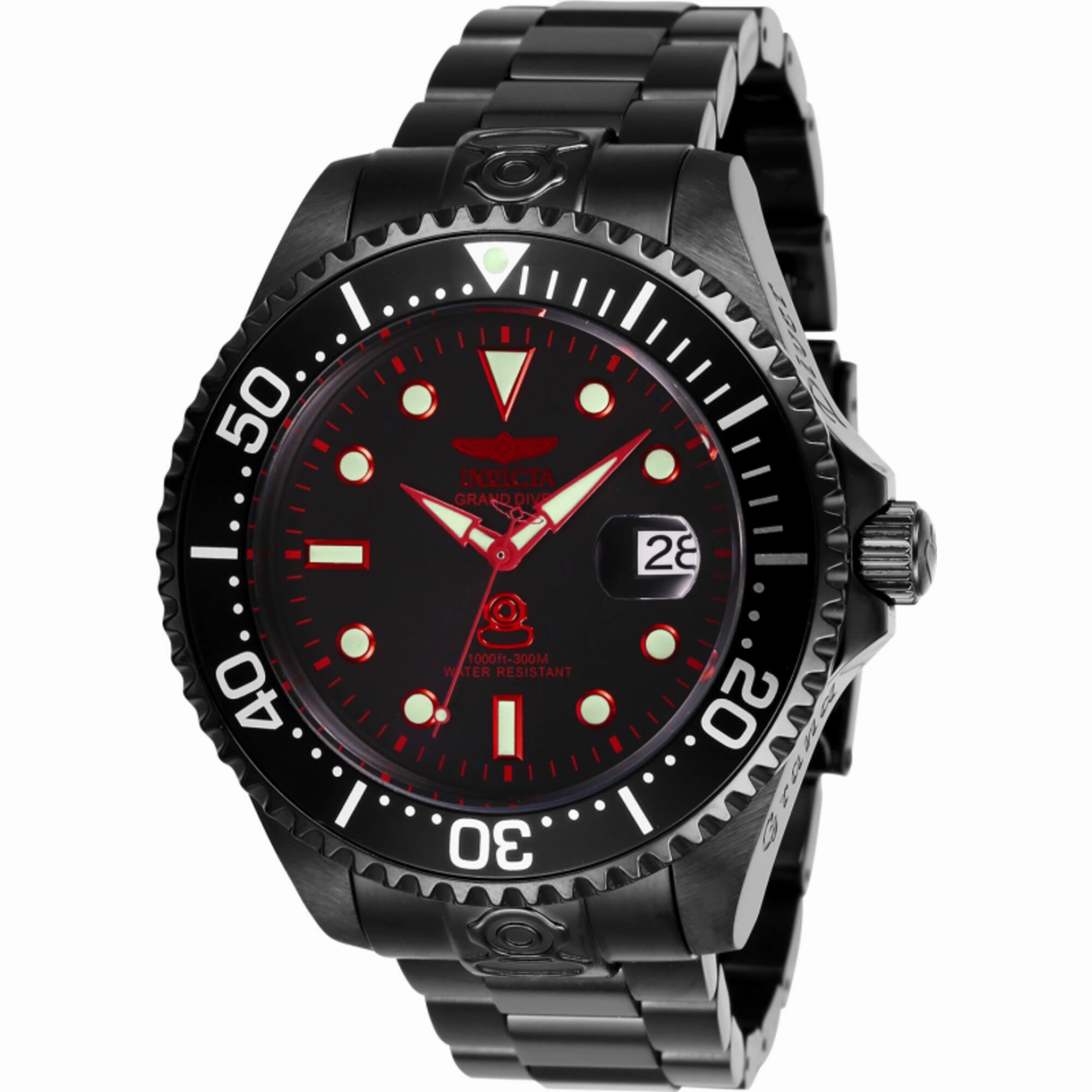 Invicta Men's Watch - Pro Diver Automatic Black Stainless Steel Bracelet | 28685