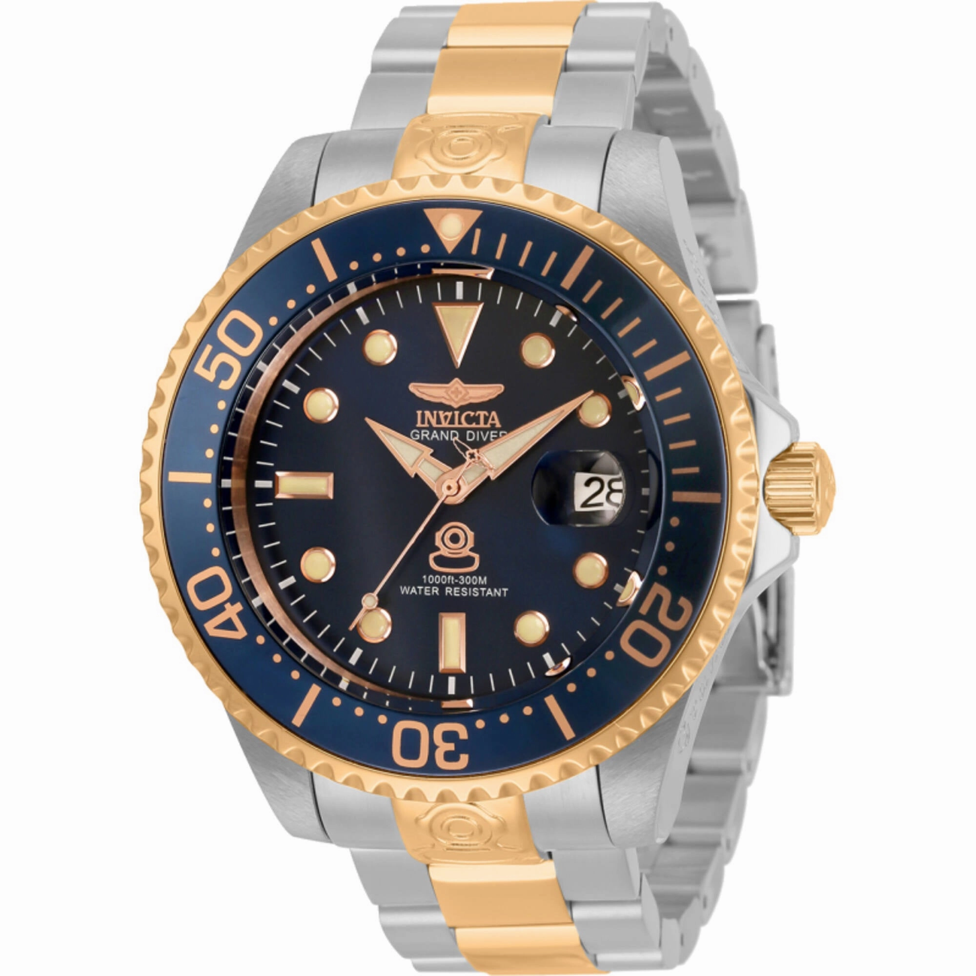 Invicta Men's Watch - Pro Diver Automatic Blue Dial Two Tone Steel Bracelet | 33315