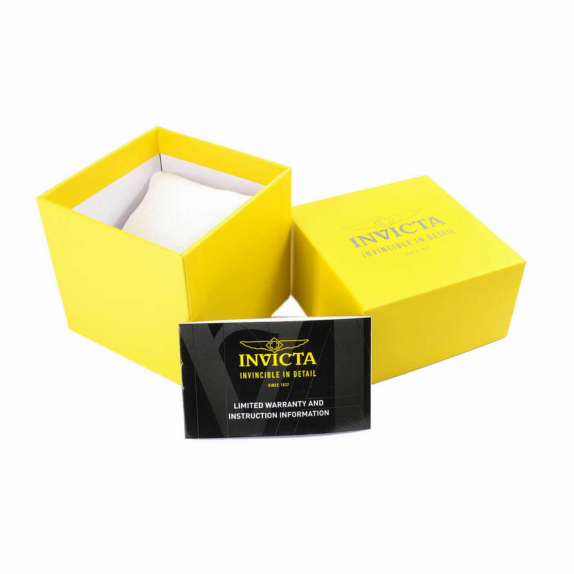 Invicta Men's Watch - Pro Diver Chronograph Yellow Dial Silicone Strap Date | 24162