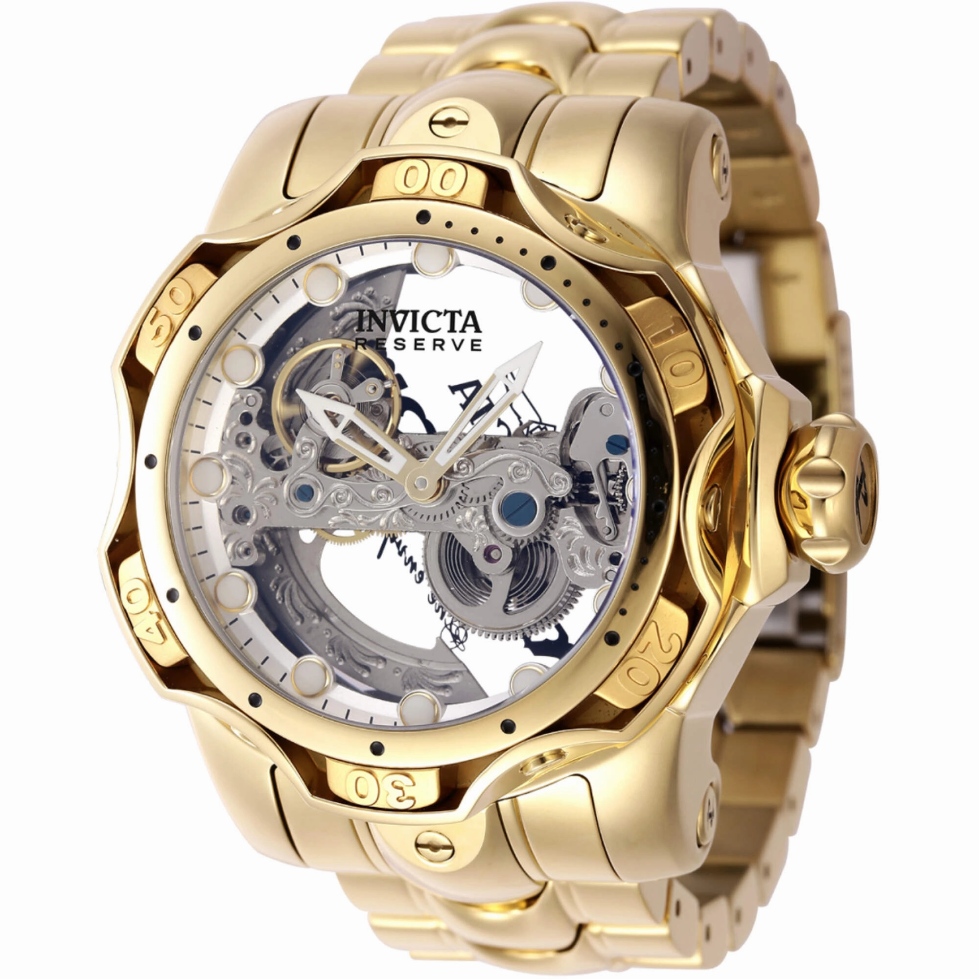 Invicta Men's Watch - Reserve Automatic Silver Tone Ghost Bridge Dial | 45487
