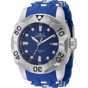 Invicta Men's Watch - Sea Spider Rotating Bezel Blue and Silver Tone Strap | 44115