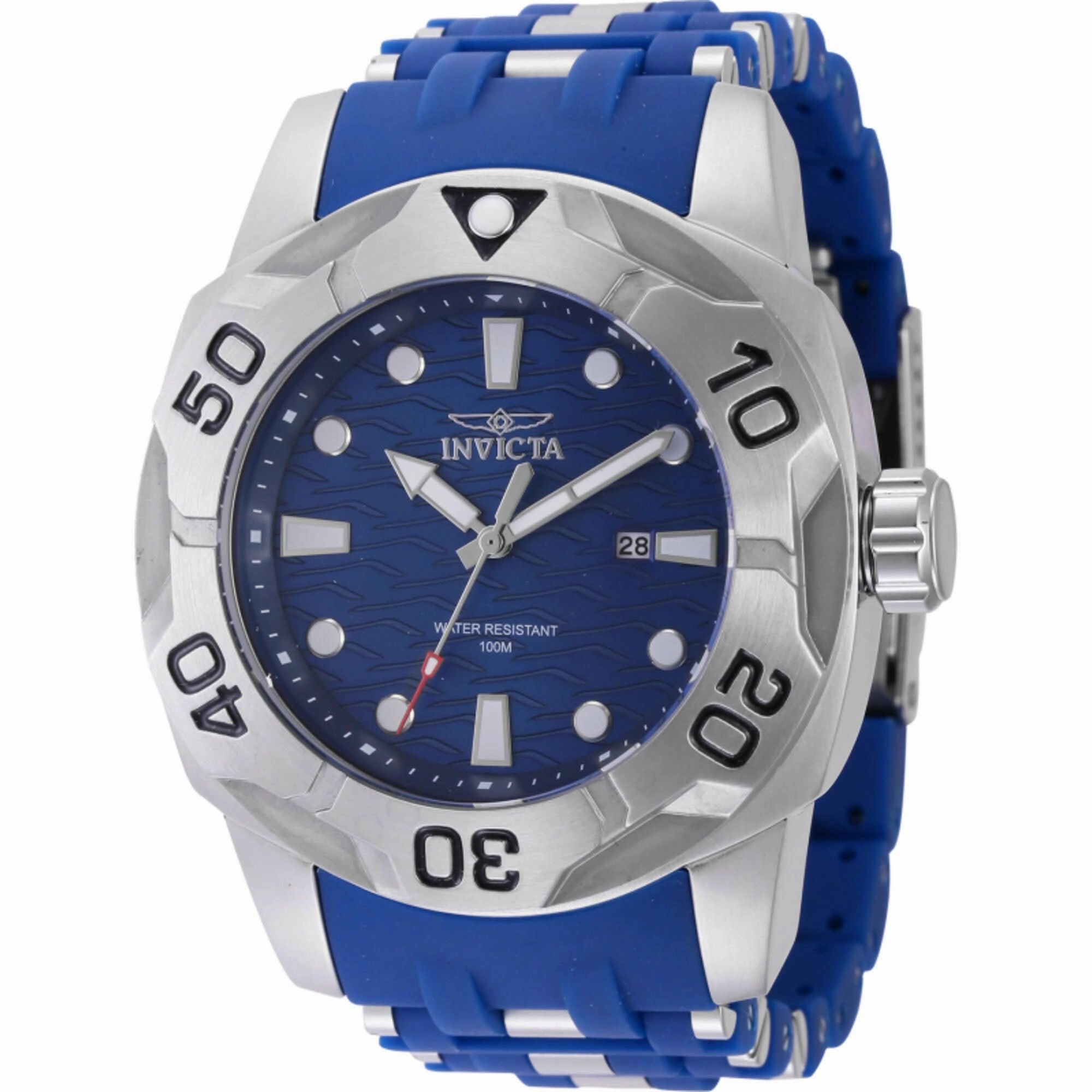 Invicta Men's Watch - Sea Spider Rotating Bezel Blue and Silver Tone Strap | 44115