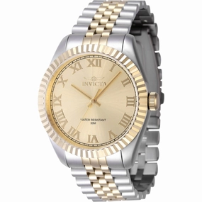 Invicta Men's Watch - Specialty Gold Dial Two Tone Steel Bracelet Quartz | 47404