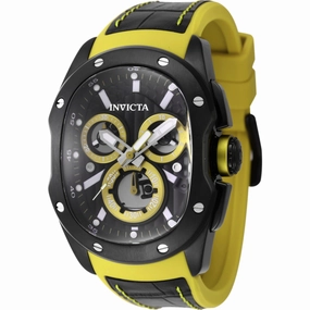 Invicta Men's Wrap Watch - Lupah Revolution 2.0 Chrono Black and Yellow Strap | 45439