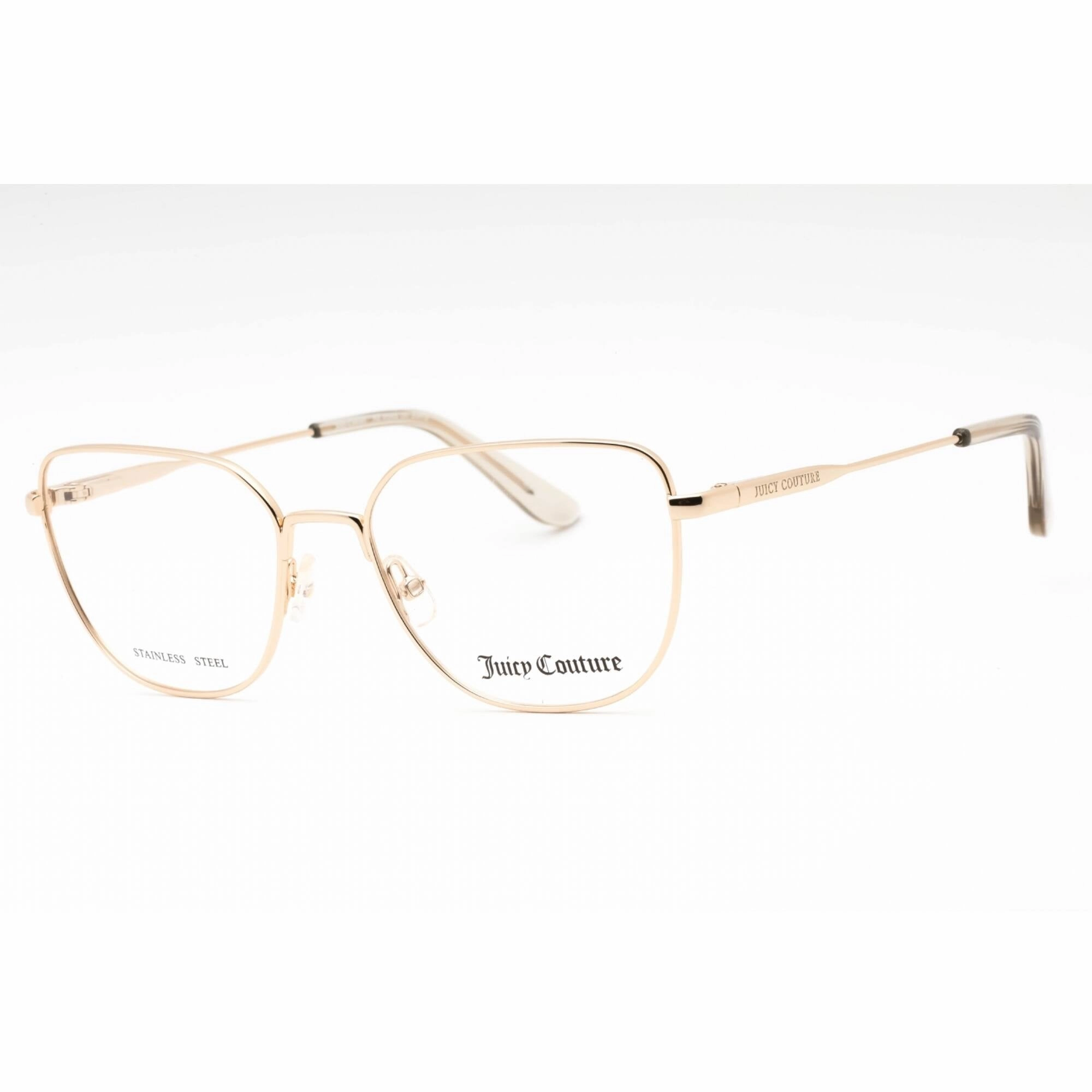 Juicy Couture Women's Eyeglasses - Light Gold Metal Cat Eye Frame | JU 227/G 03YG 00