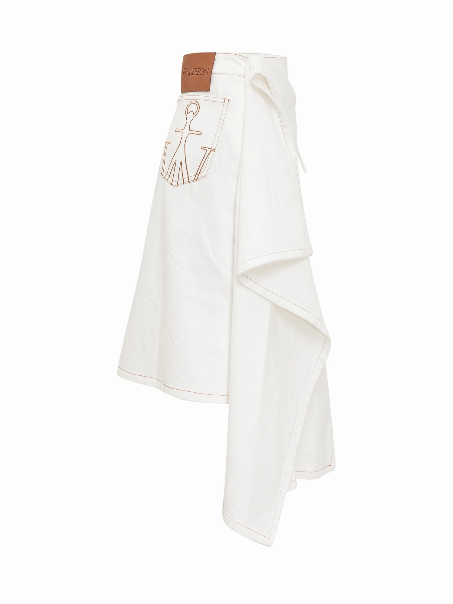 JW Anderson Asymmetric Draped Denim Skirt