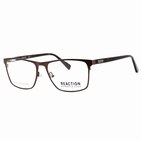 Kenneth Cole Reaction Men's Eyeglasses - Full Rim Matte Dark Brown Frame | KC0902 049