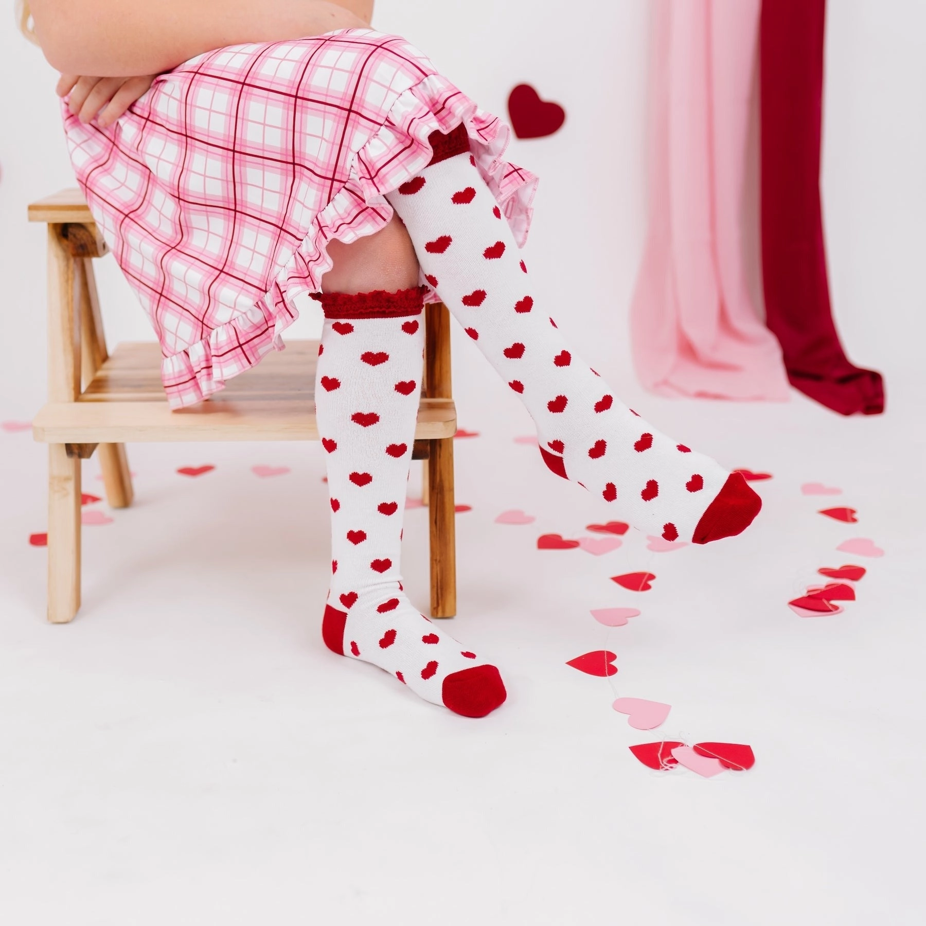 Knee High Socks - True Love Lace Top