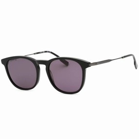 Lacoste Men's Sunglasses - Black Plastic Round Full Rim Frame Grey Lens | L994S 001