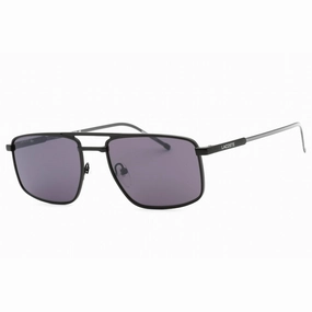 Lacoste Men's Sunglasses - Matte Black Metal Rectangular Full Rim Frame | L255S 002