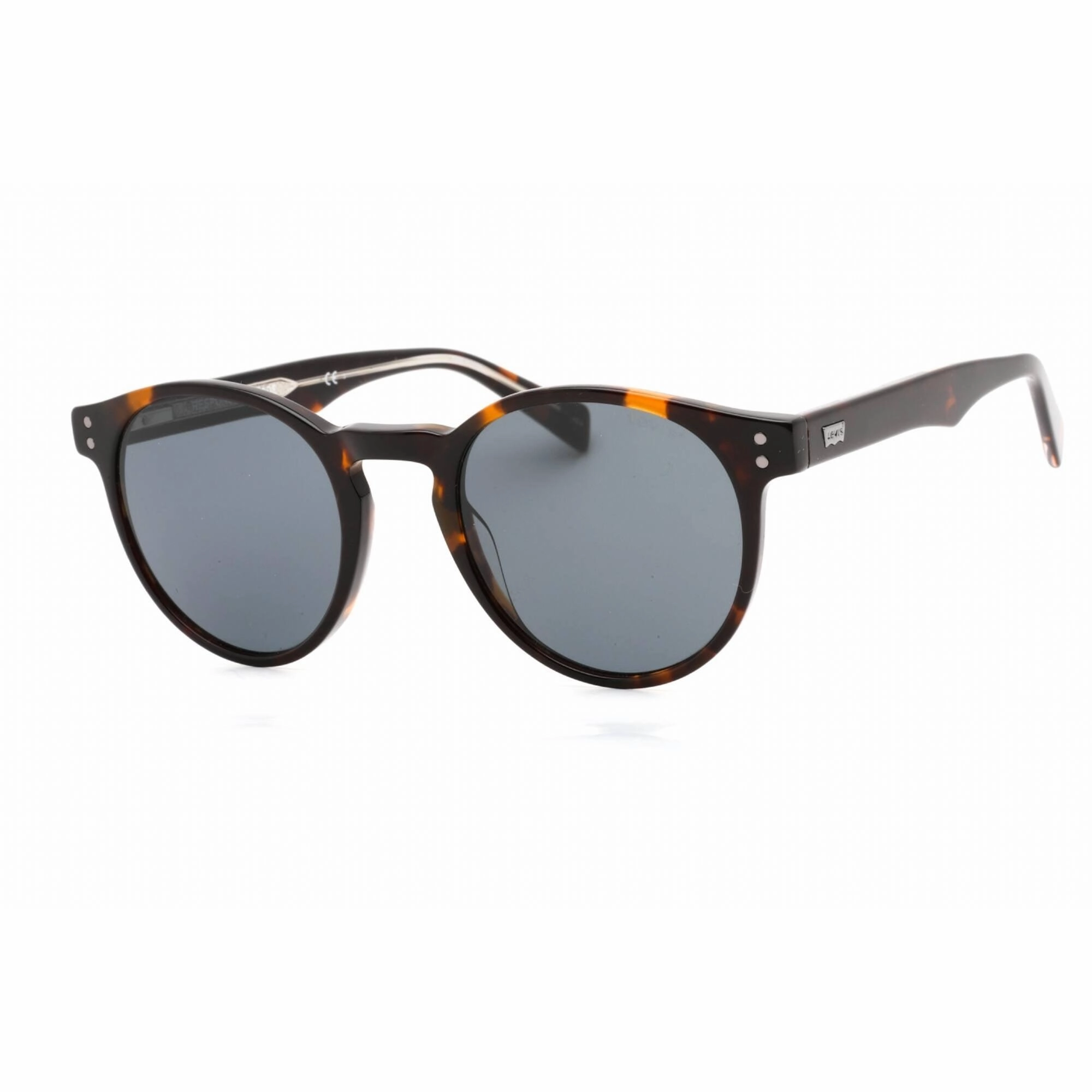 Levi's Men's Sunglasses - Havana Round Plastic Frame Grey Lens | LV 5005/S 0086 IR