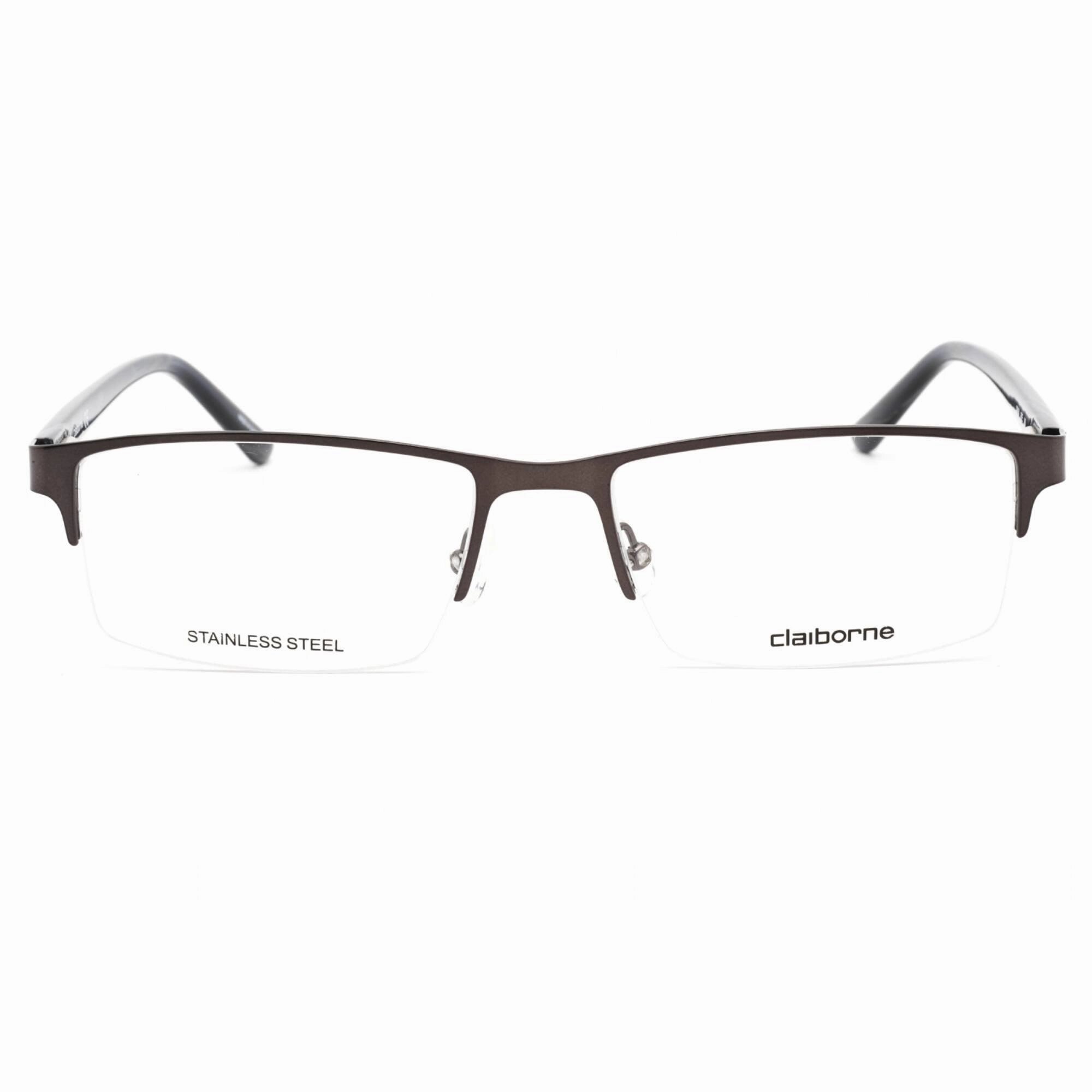 Liz Claiborne Men's Eyeglasses - Matte Grey Metal Rectangular Frame | CB 254 0FRE 00