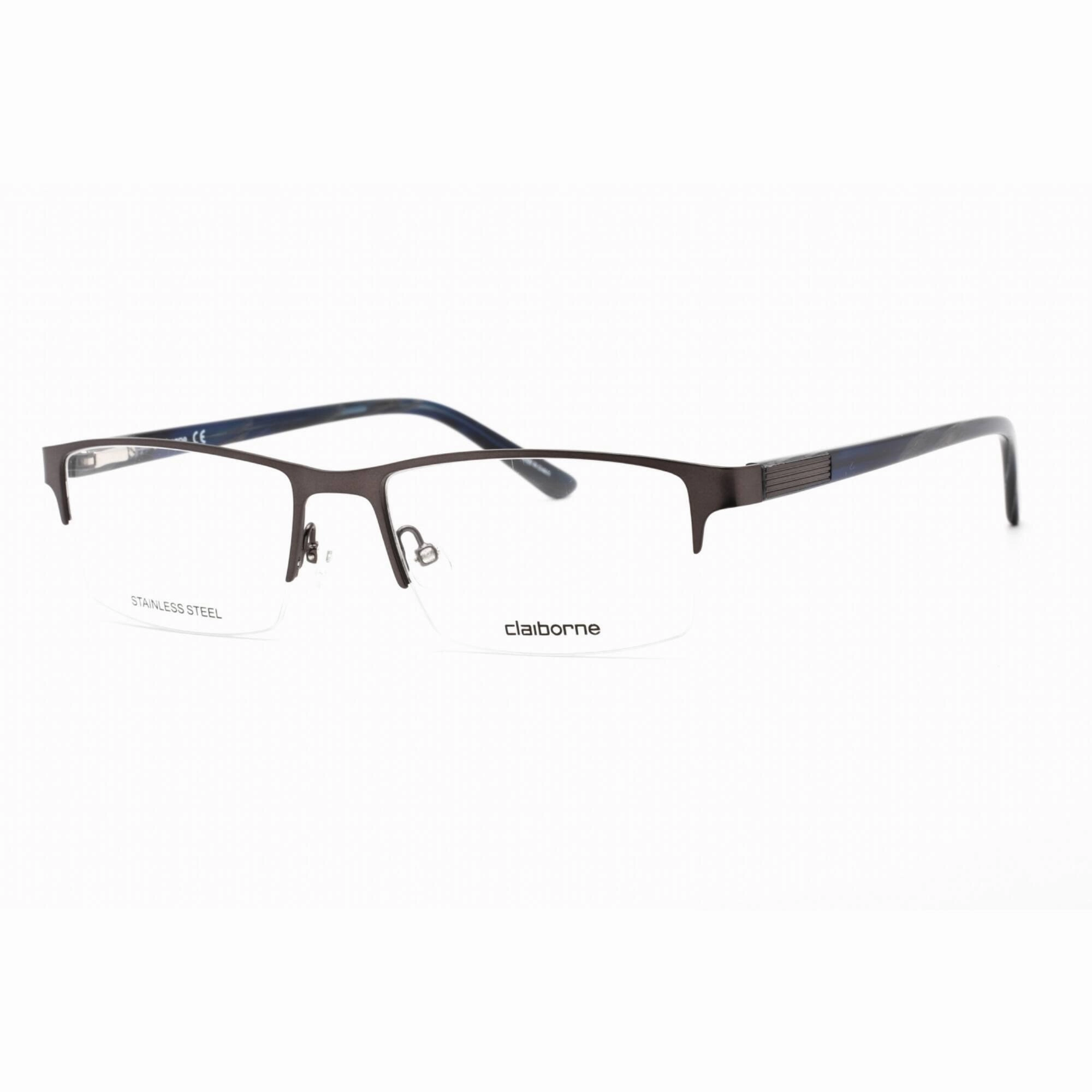 Liz Claiborne Men's Eyeglasses - Matte Grey Metal Rectangular Frame | CB 254 0FRE 00