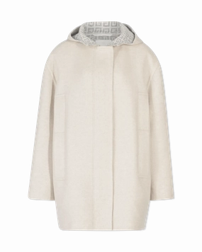 Logo-Lined Cashmere Coat
