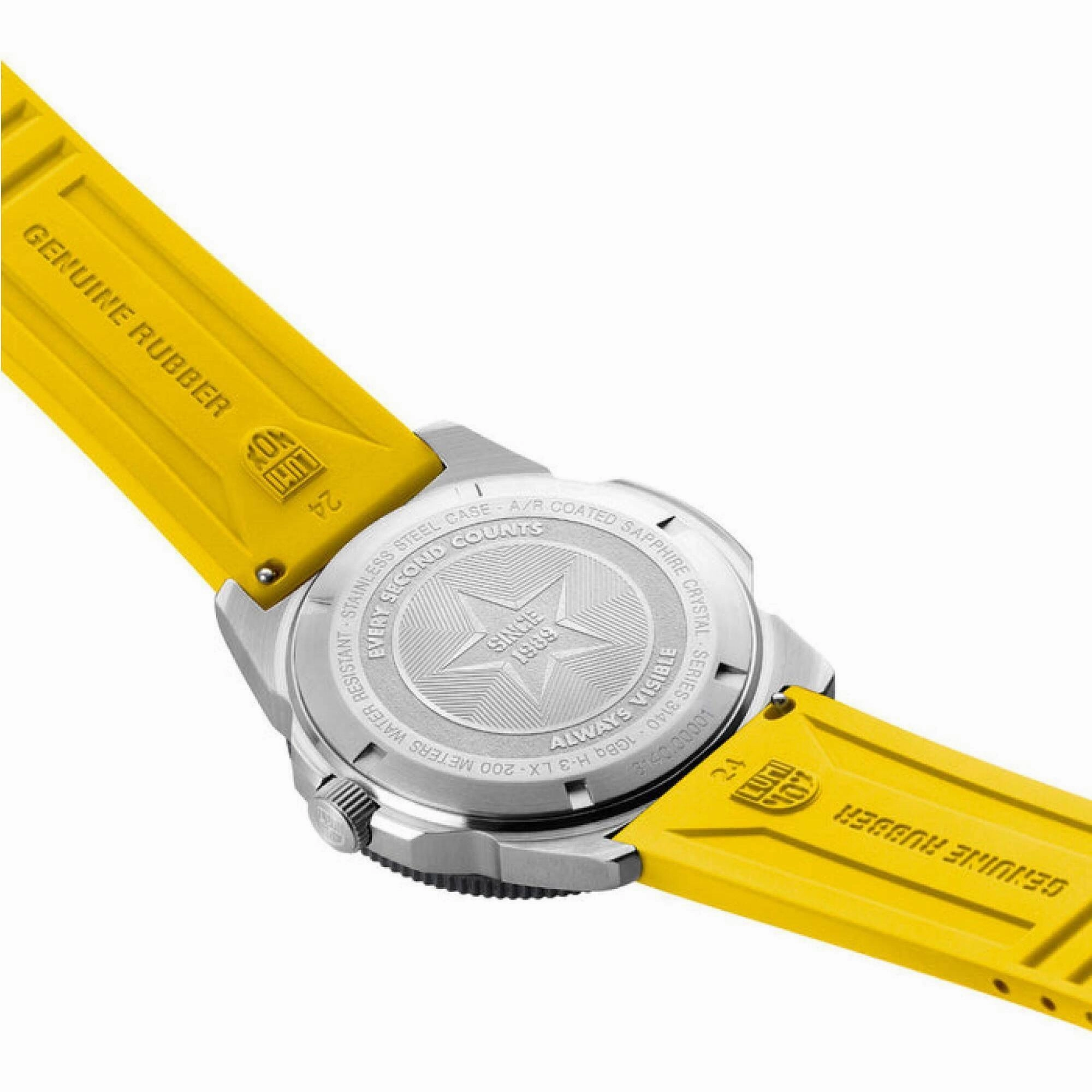 Luminox Men's Watch - Diver Quartz Yellow Dial Silicone Strap | XS.3125