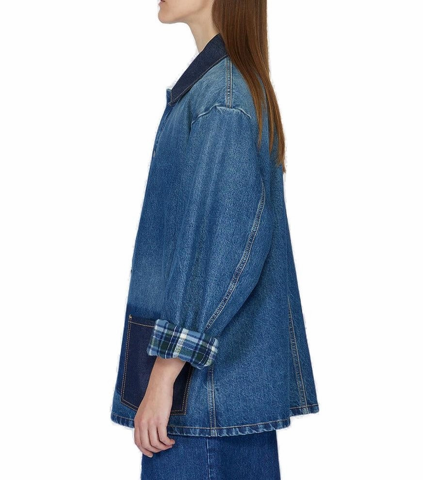 Maison Margiela Boxy Straight Hem Denim Jacket