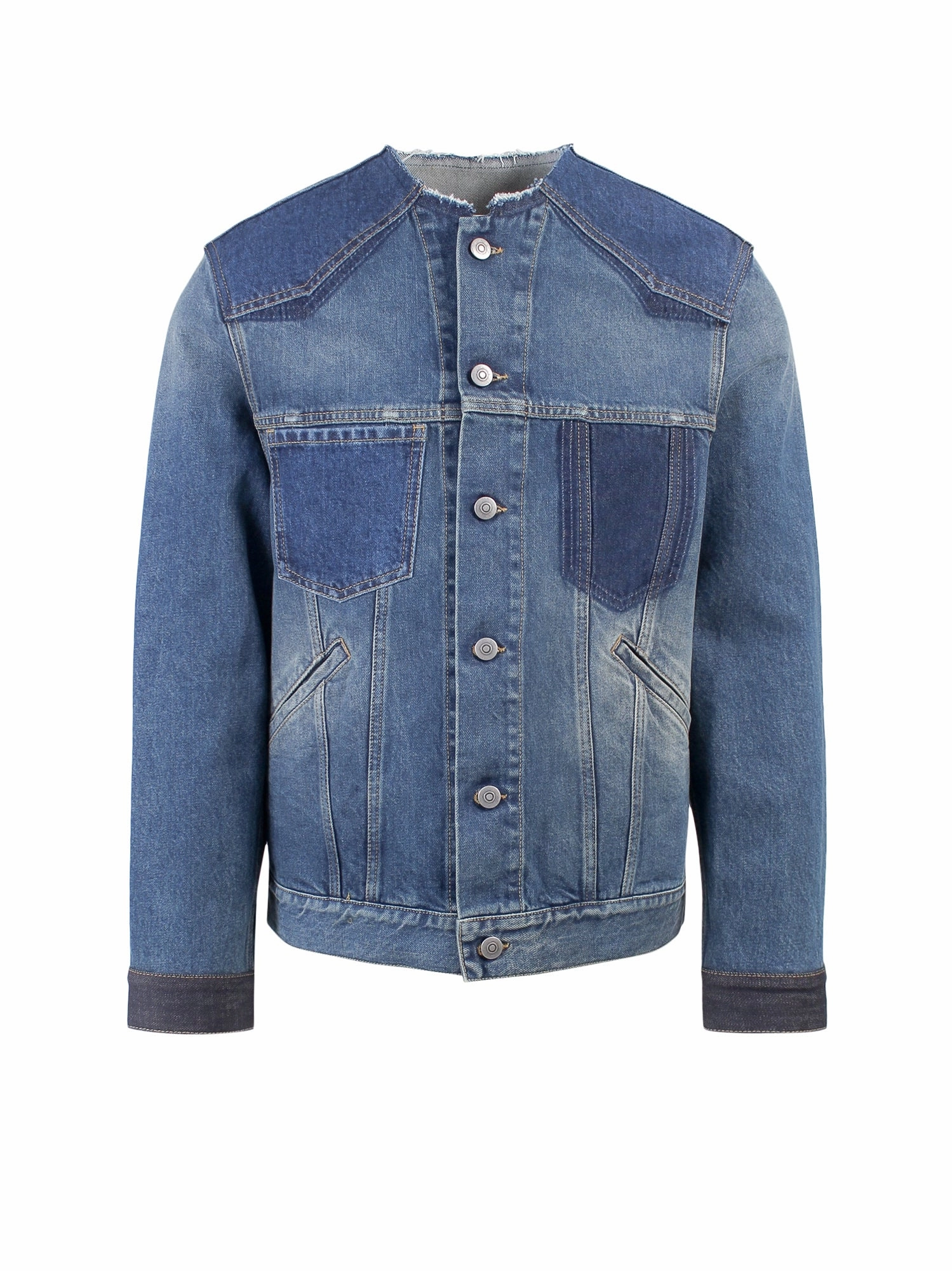 Maison Margiela Buttoned Long-Sleeved Denim Jacket