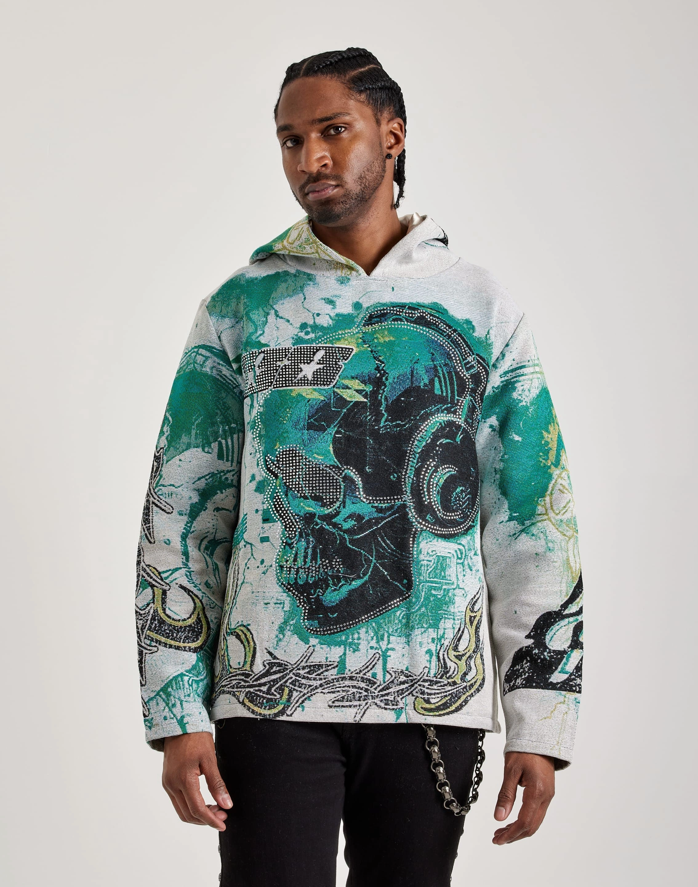Majestik Shine In The Light Tapestry Hoodie