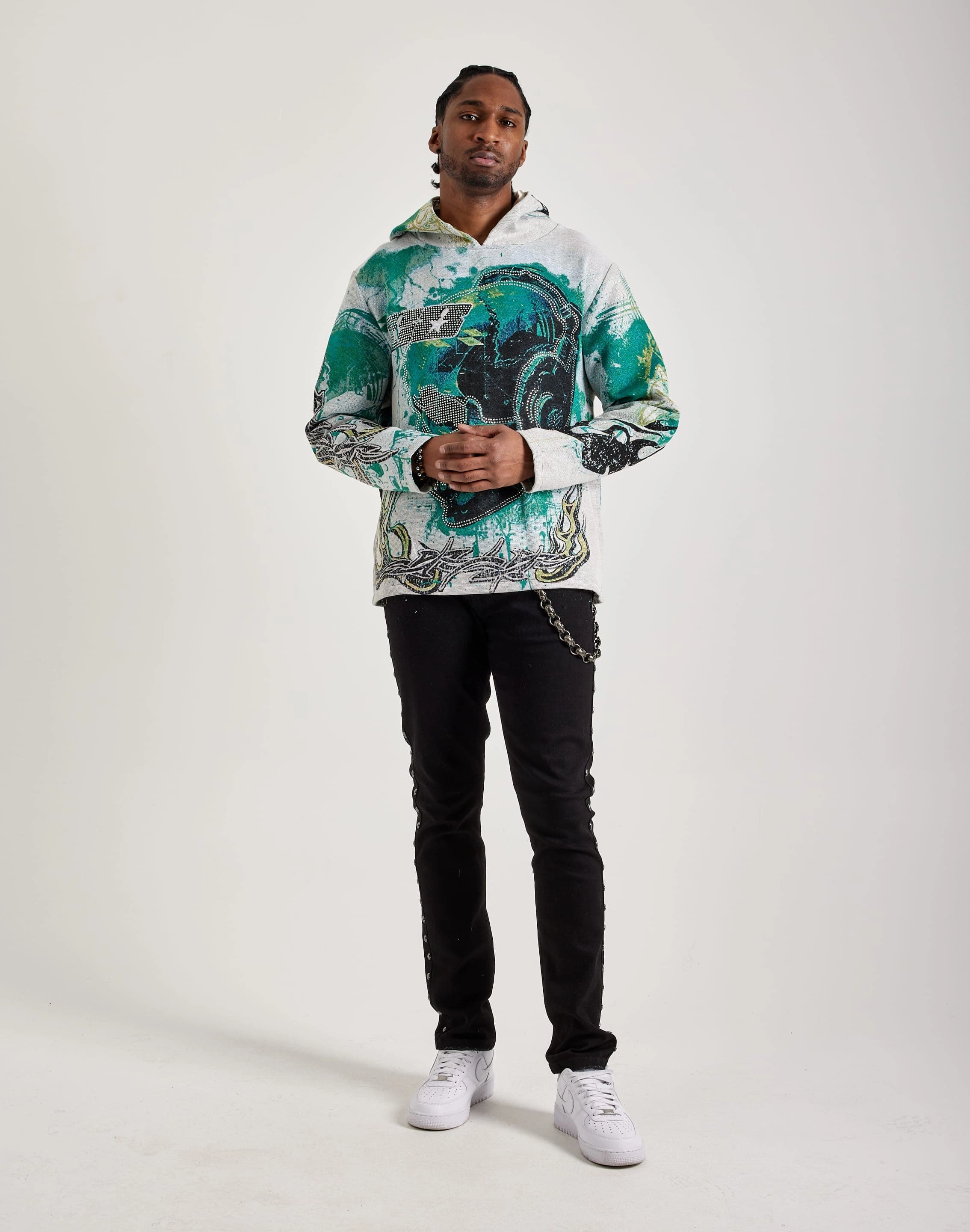 Majestik Shine In The Light Tapestry Hoodie