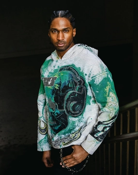 Majestik Shine In The Light Tapestry Hoodie