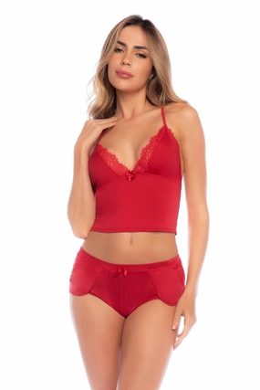 Mapale Lounge Forever For Us Cami Pajama Set Red