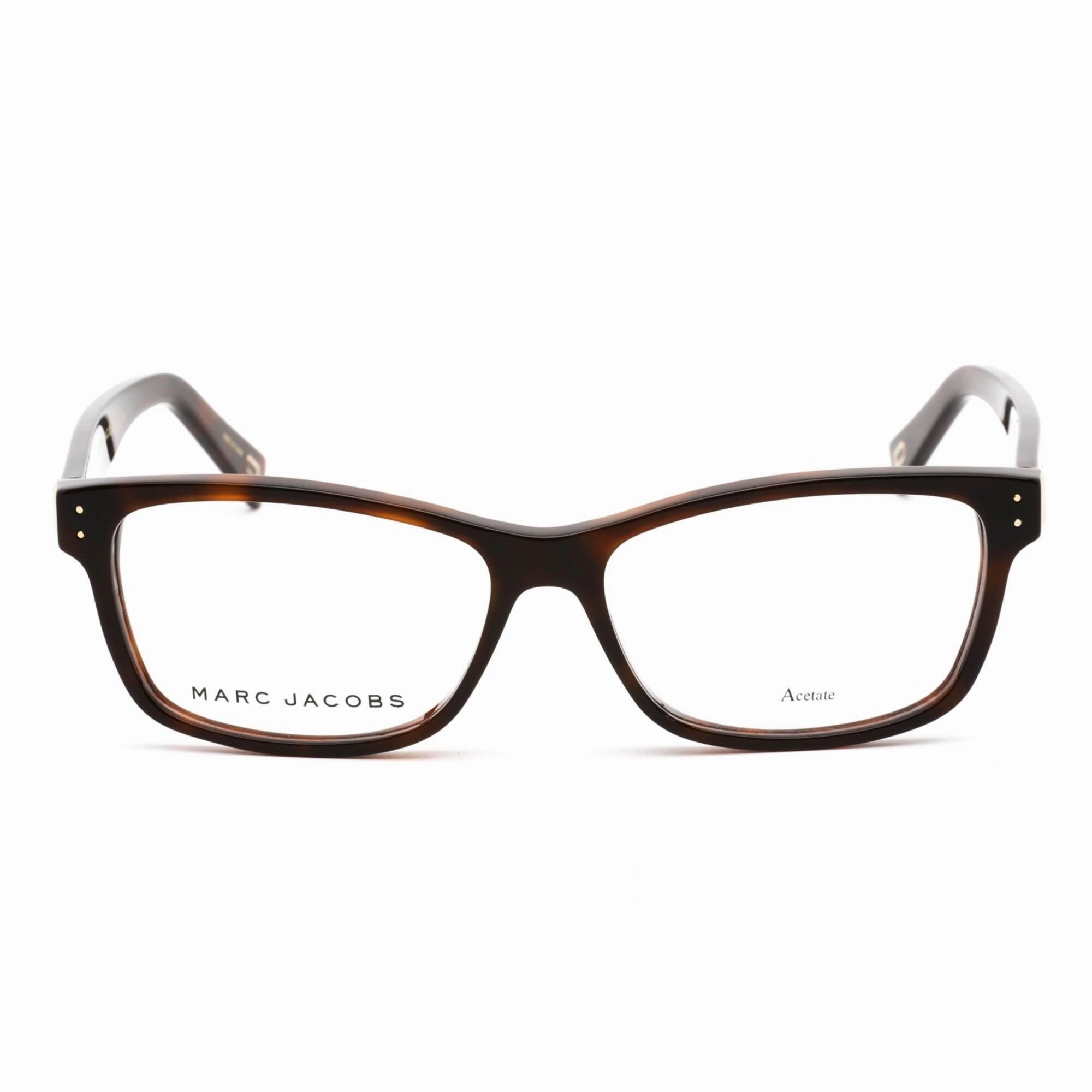 Marc Jacobs Men's Eyeglasses - Havana Medium Acetate Rectangular | Marc 127 0ZY1 00