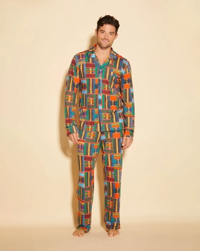 Men's Classic Long Sleeve Top & Pant Pajama Set