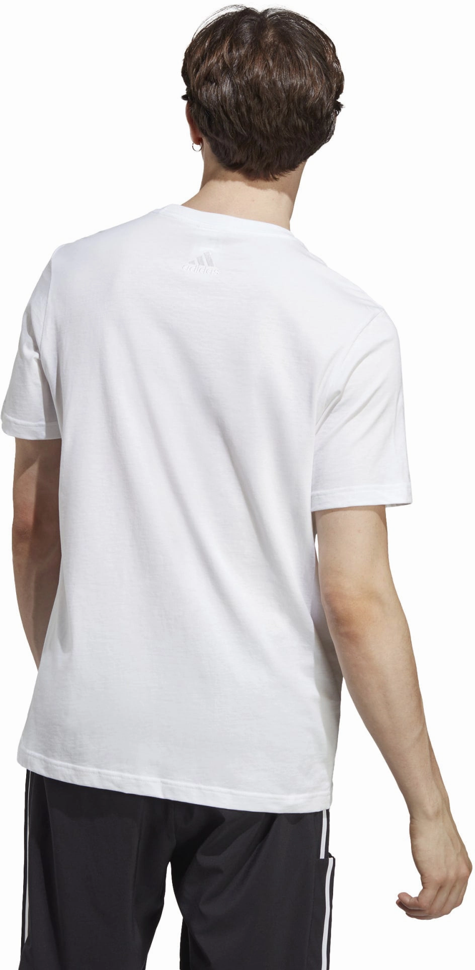 Men's Essentials Single Jersey Linear Embroidered Logo T-Shirt