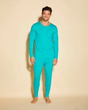 Men's Henley & Jogger Pajama Set