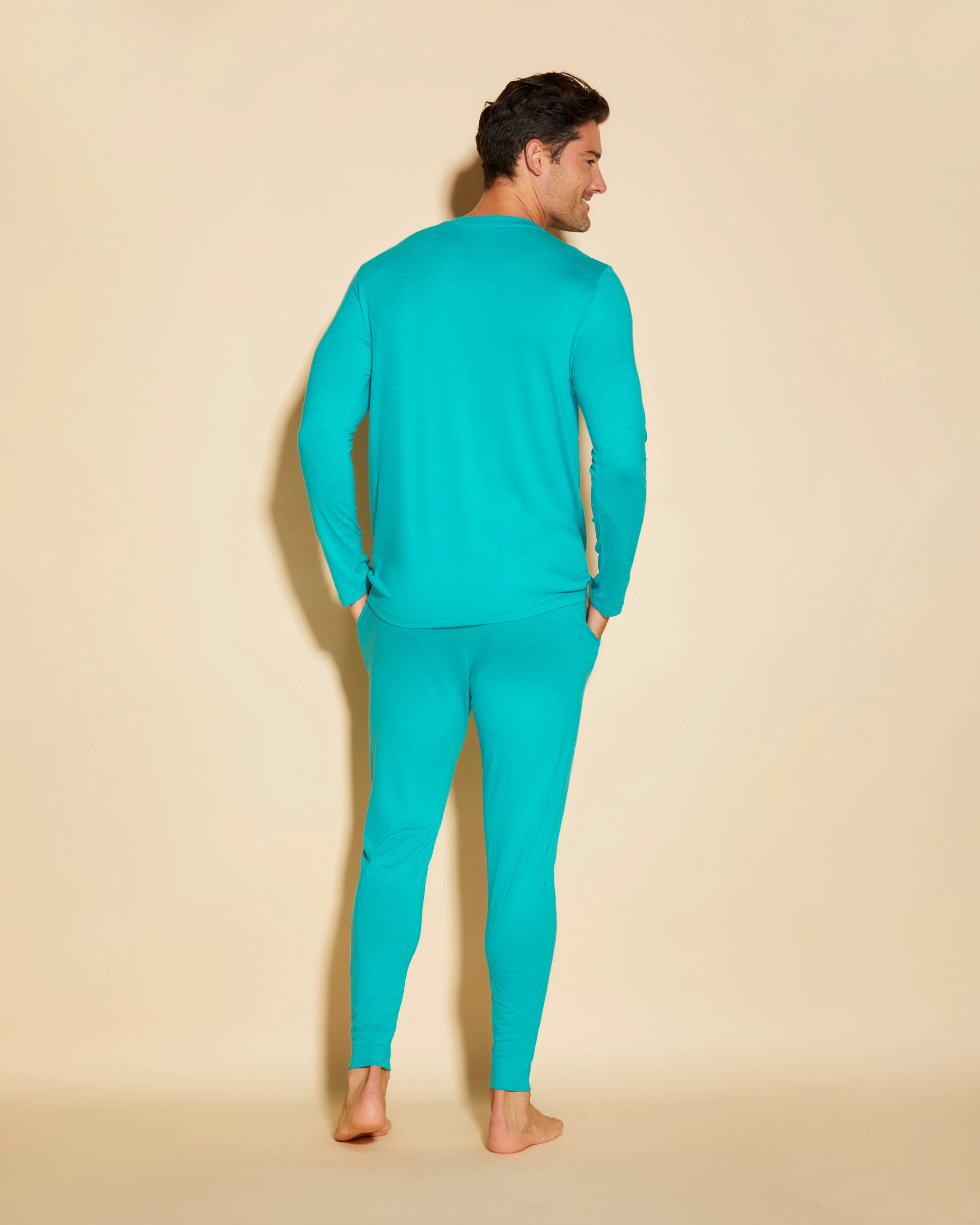 Men's Henley & Jogger Pajama Set