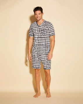 Men's Short Sleeve Top & Shorts Pajama Set