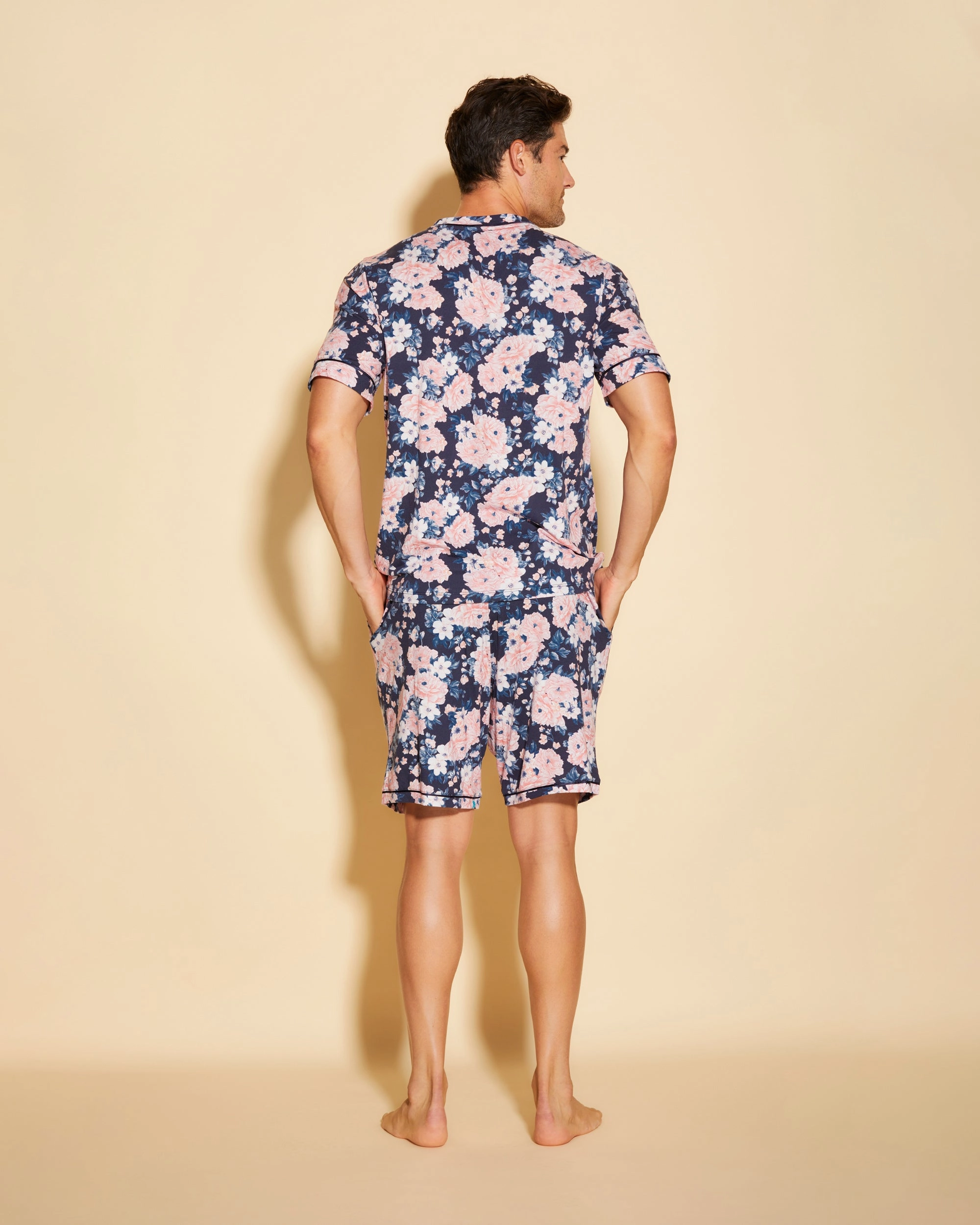 Men's Short Sleeve Top & Shorts Pajama Set