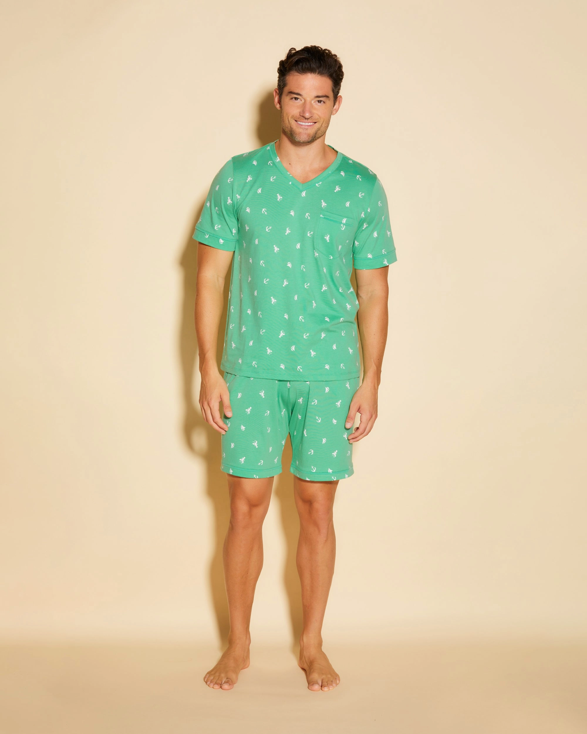 Men's T Shirt & Short Lounge Set