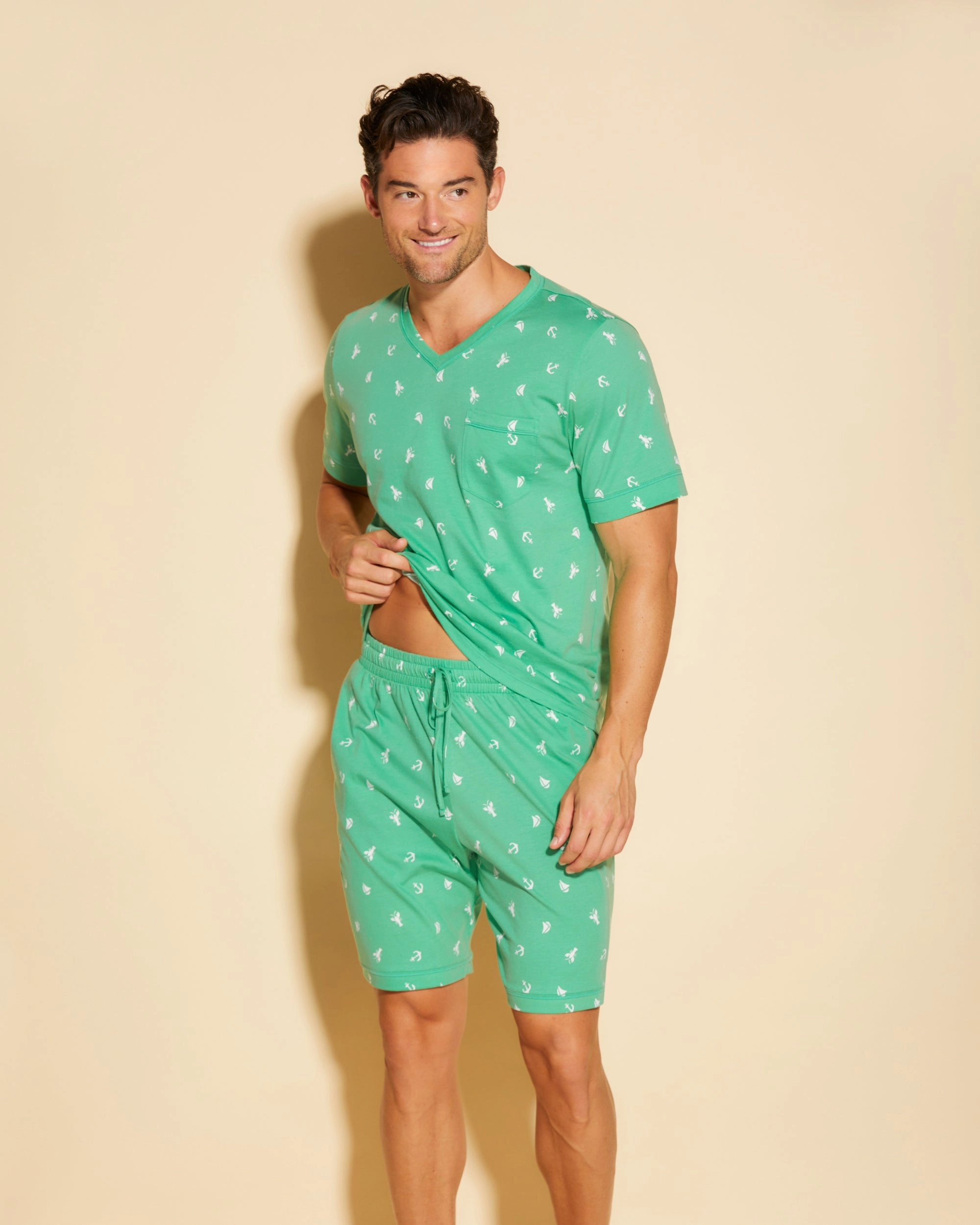 Men's T Shirt & Short Lounge Set